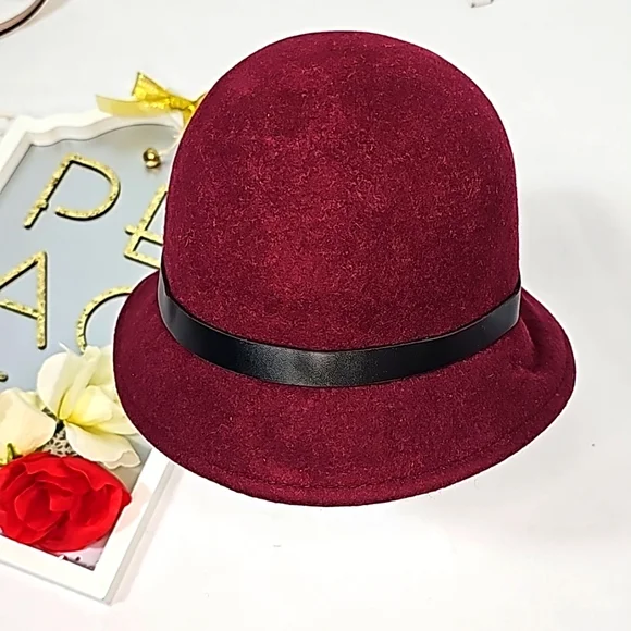 Dkny | Accessories | Dkny Burgundy Hat One Size | Poshmark display picture 2